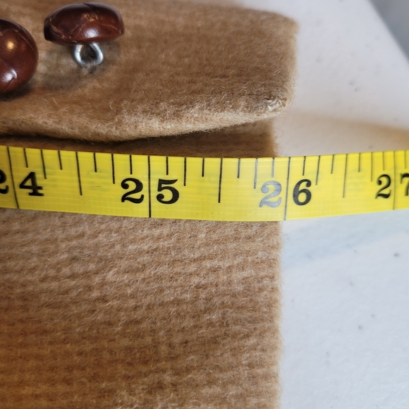 Barrister Sport Coat Mens Tan 100% Camel Hair Wood Buttons Blazer Jacket Vintage - Picture 13 of 16